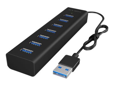 ICY BOX IB-HUB1700-U3 - Hub - 7 x SuperSpeed USB 3.0, Ansicht 2
