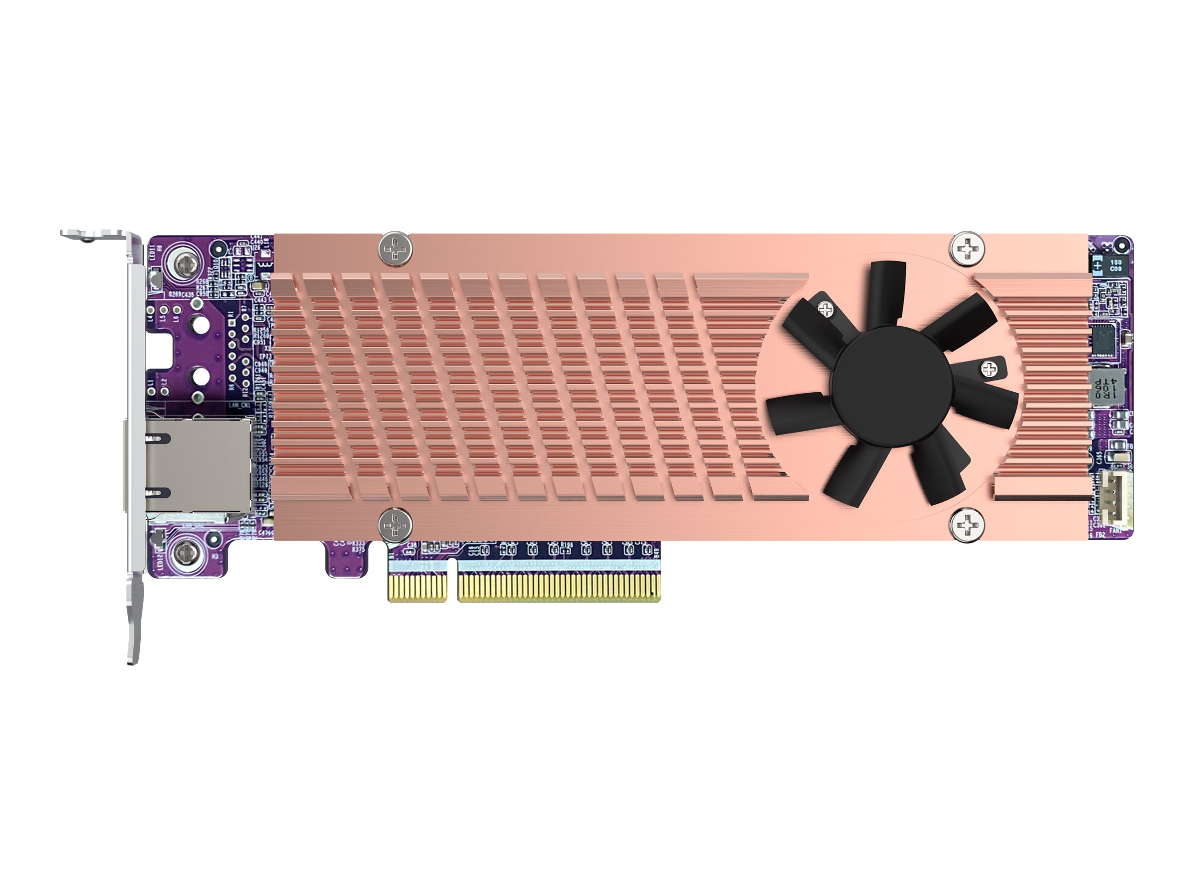 QNAP QM2-2P410G1T - Speicher-Controller mit 10GBASE-T Port - M.2 - PCIe 4.0 x4 (NVMe)