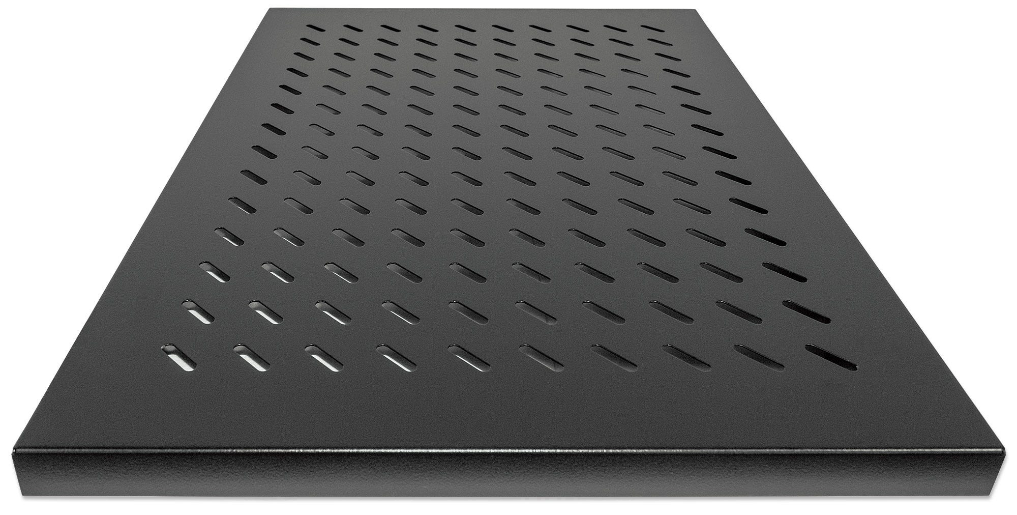 Intellinet Fachboden zur Festmontage, 1 HE, 800 mm Tiefe, besonders hohe Traglast, schwarz - Rack - Regal - Schwarz, Ansicht 3