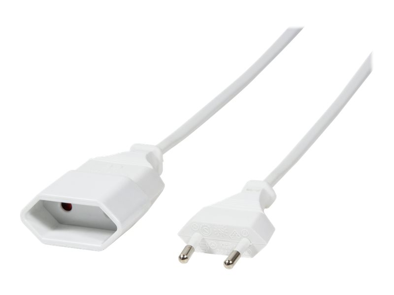 LogiLink Spannungsversorgungs-Verlängerungskabel - Eurostecker (W)