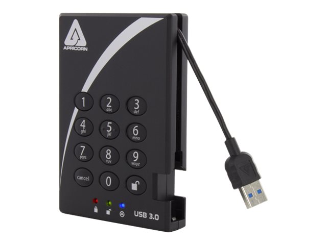 Apricorn Aegis Padlock 3.0 A25-3PL256-2000 - Festplatte - verschlüsselt - 2 TB - extern (tragbar), Ansicht 5