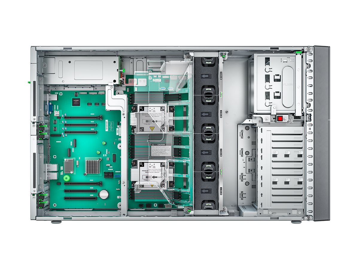 Fsas Technologies Fujitsu PRIMERGY TX2550 M7 - Server - Tower - zweiweg - 1 x Xeon Gold 5515+ / 3.2 GHz - RAM 32 GB - SATA/SAS - Hot-Swap 6.4 cm (2.5")