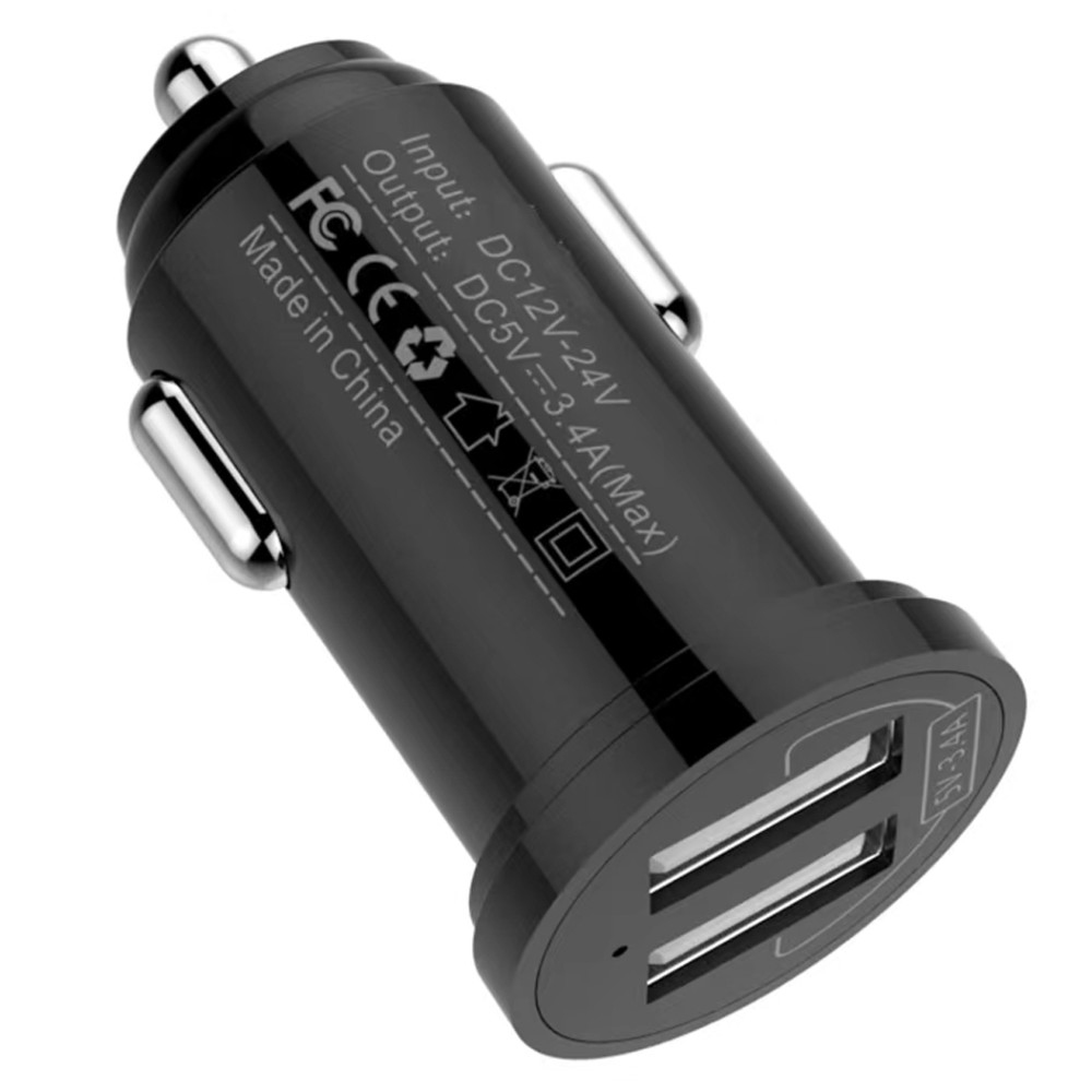 Techly Mini Car Charger 2 USB-A Ports 24W / 4.8A Juodas, Ansicht 4