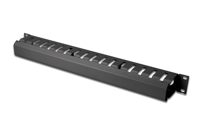 DIGITUS Kabelführungspanel mit abnehmbarer Blende für 483 mm (19)-Schränke 1HE