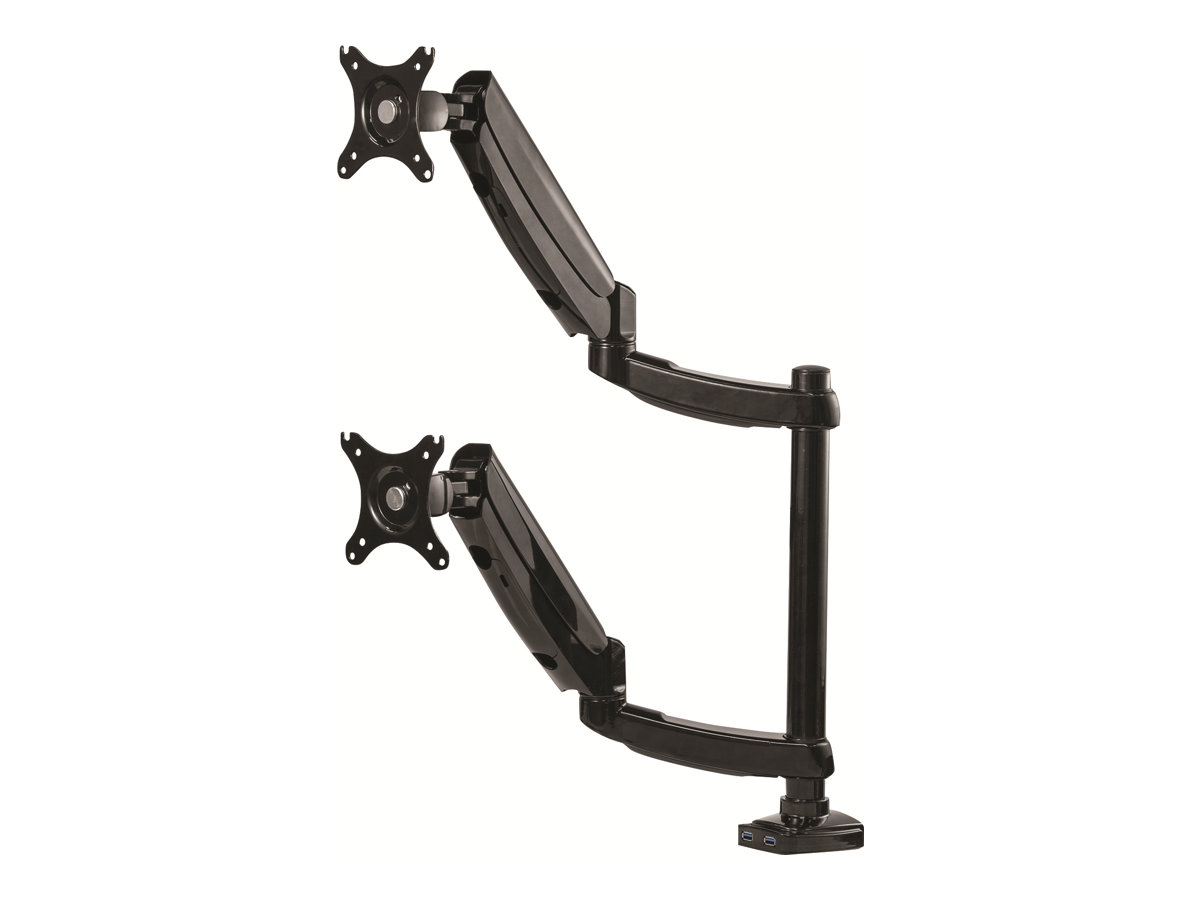Fellowes Platinum Monitor Arm - Befestigungskit für 2 Monitore (einstellbarer Arm), Ansicht 4