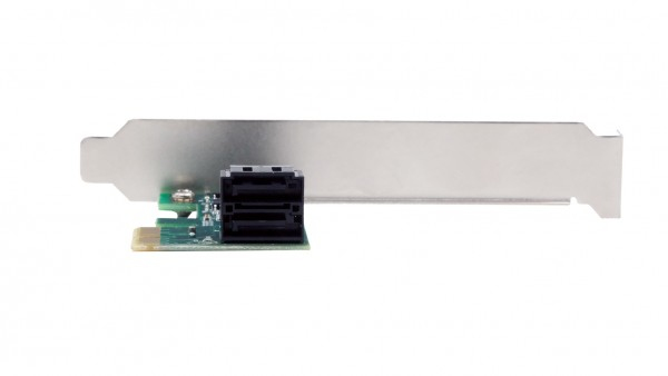 Exsys EX-3519 - SATA - PCIe - SATA - Full-height / Low-profile - PCIe 1.0 - SATA - Grün - Silber, Ansicht 2