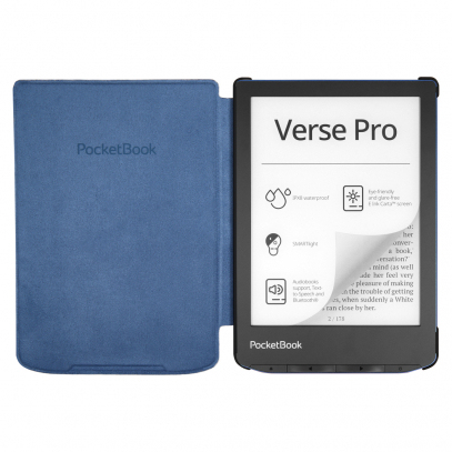 Pocketbook Flip-Hülle für eBook-Reader - PU-Imitationsleder, Baumwolle, Kunststoff, Ansicht 4