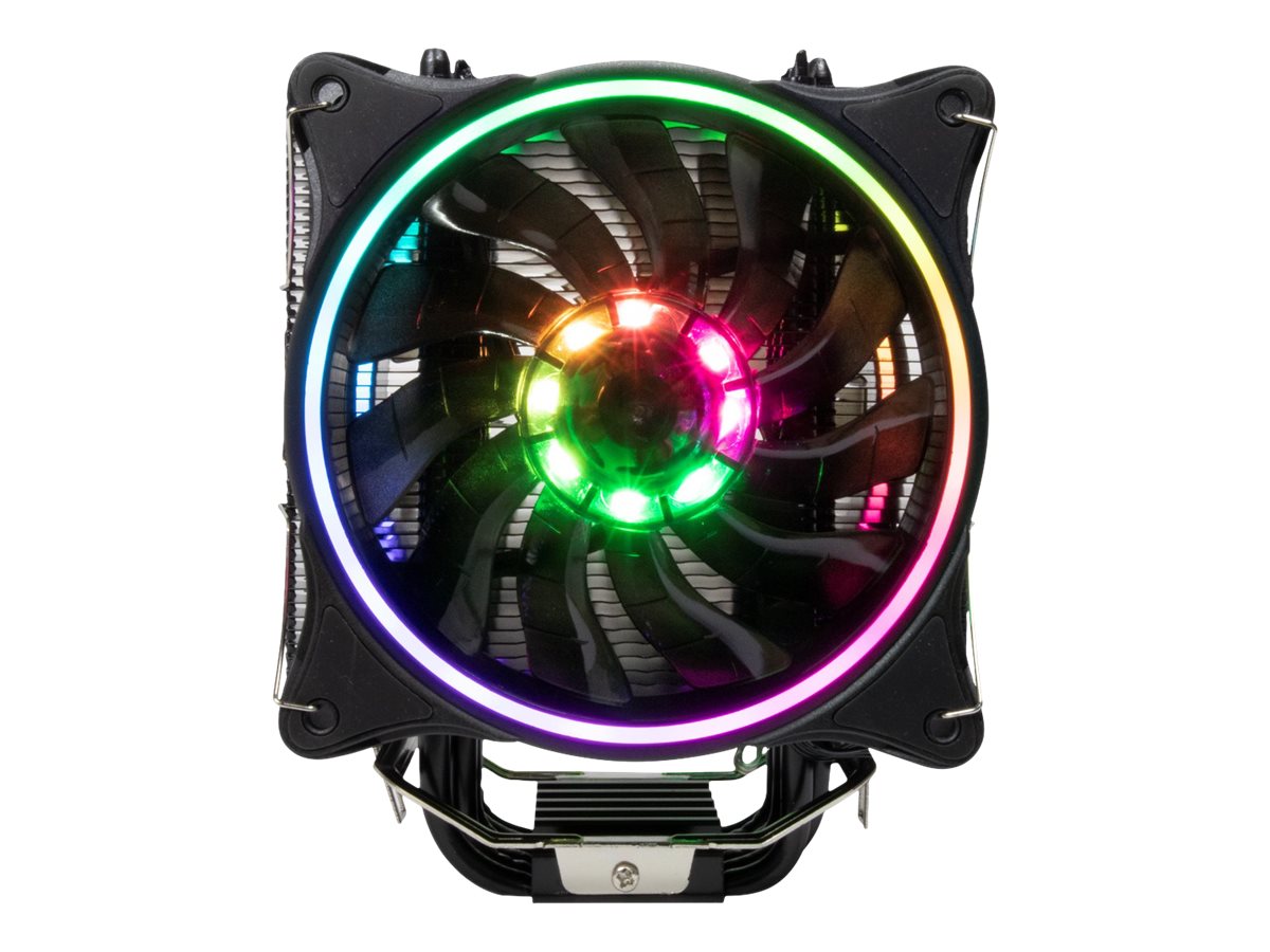 Inter-Tech Argus SU-280 RGB - Prozessor-Luftkühler - (für: LGA1156, AM2, AM2+, LGA1366, AM3, LGA1155, AM3+, FM1, FM2, LG