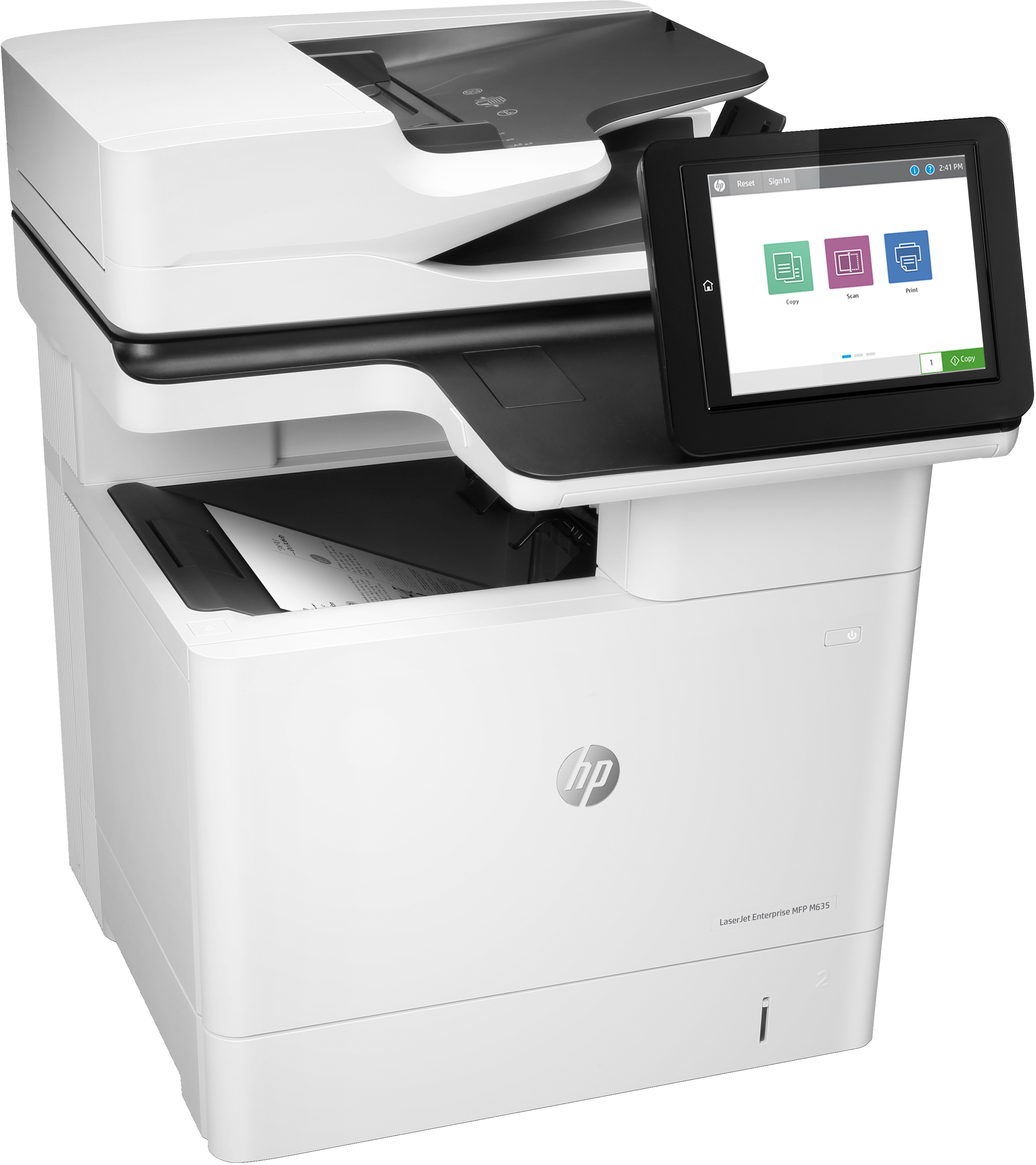 HP LaserJet Enterprise MFP M635h - Multifunktionsdrucker - s/w - Laser - 216 x 864 mm (Original), Ansicht 2