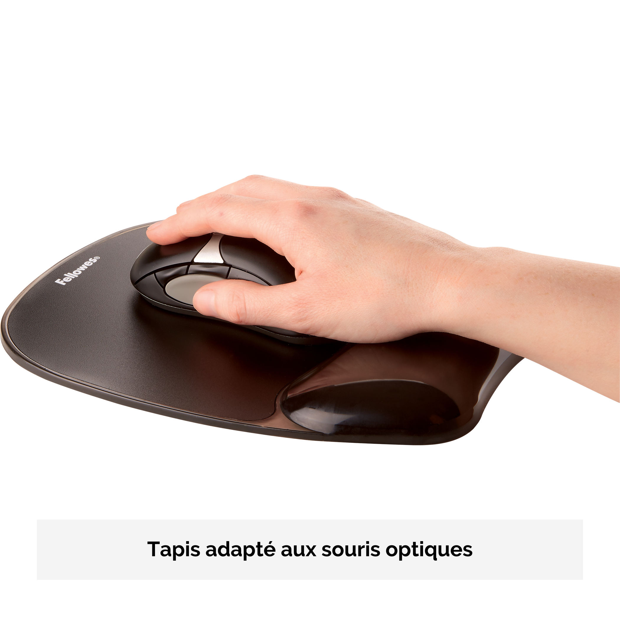 Fellowes Gel Crystals - Mauspad mit Handgelenkpolsterkissen, Ansicht 4