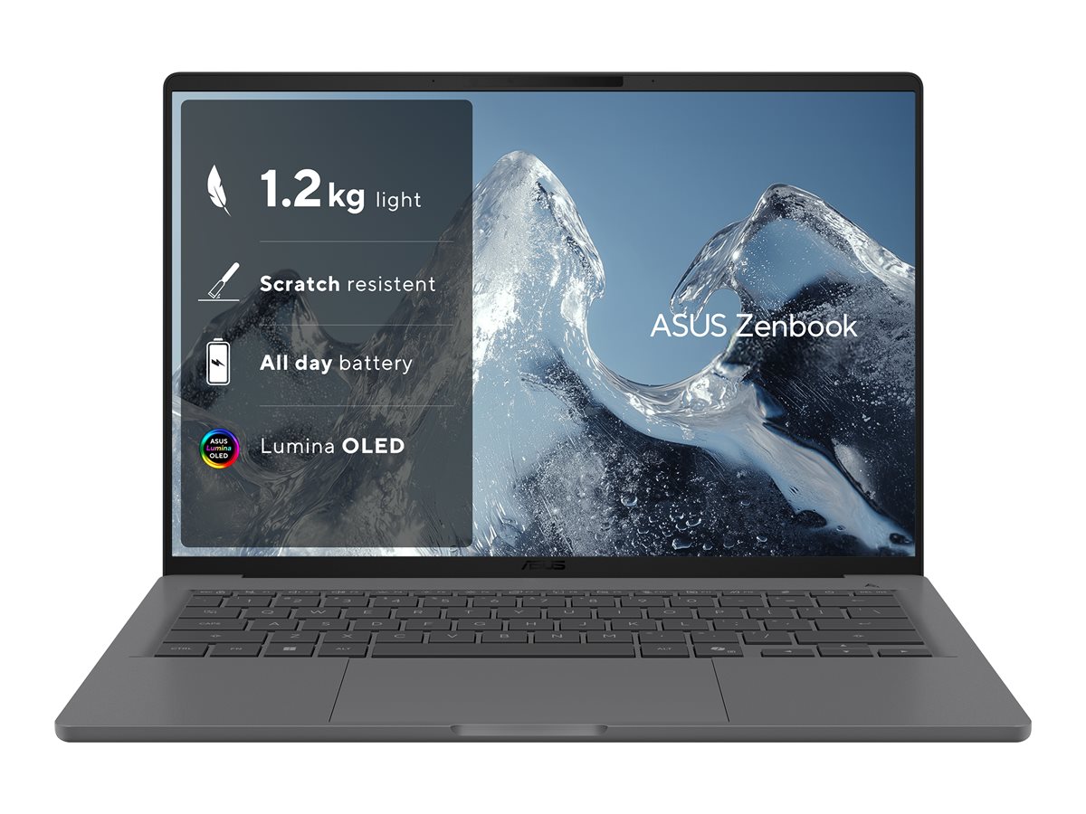 ASUS Zenbook A14 UX3407NA-QD140W - Snapdragon X2 Elite X2E-88-100 - Win 11 Home - Qualcomm Adreno - 32 GB RAM - 1 TB SSD NVMe - 35.6 cm (14")