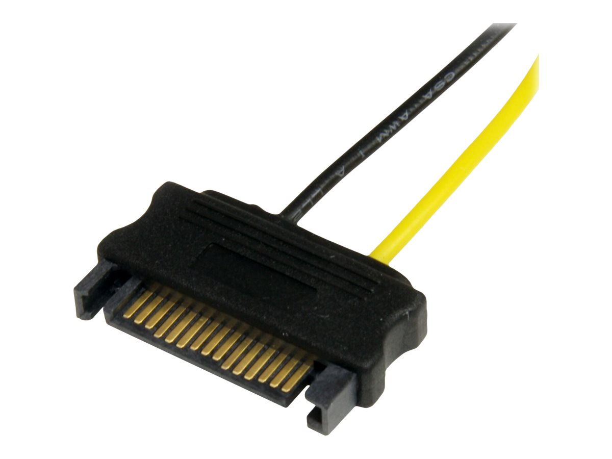 StarTech.com 15cm SATA Strom auf 6 pin PCI Express Grafikkarten Stromkabel - PCIe Y-Kabel Adapter - Stromkabel - SATA-Stromstecker (M)