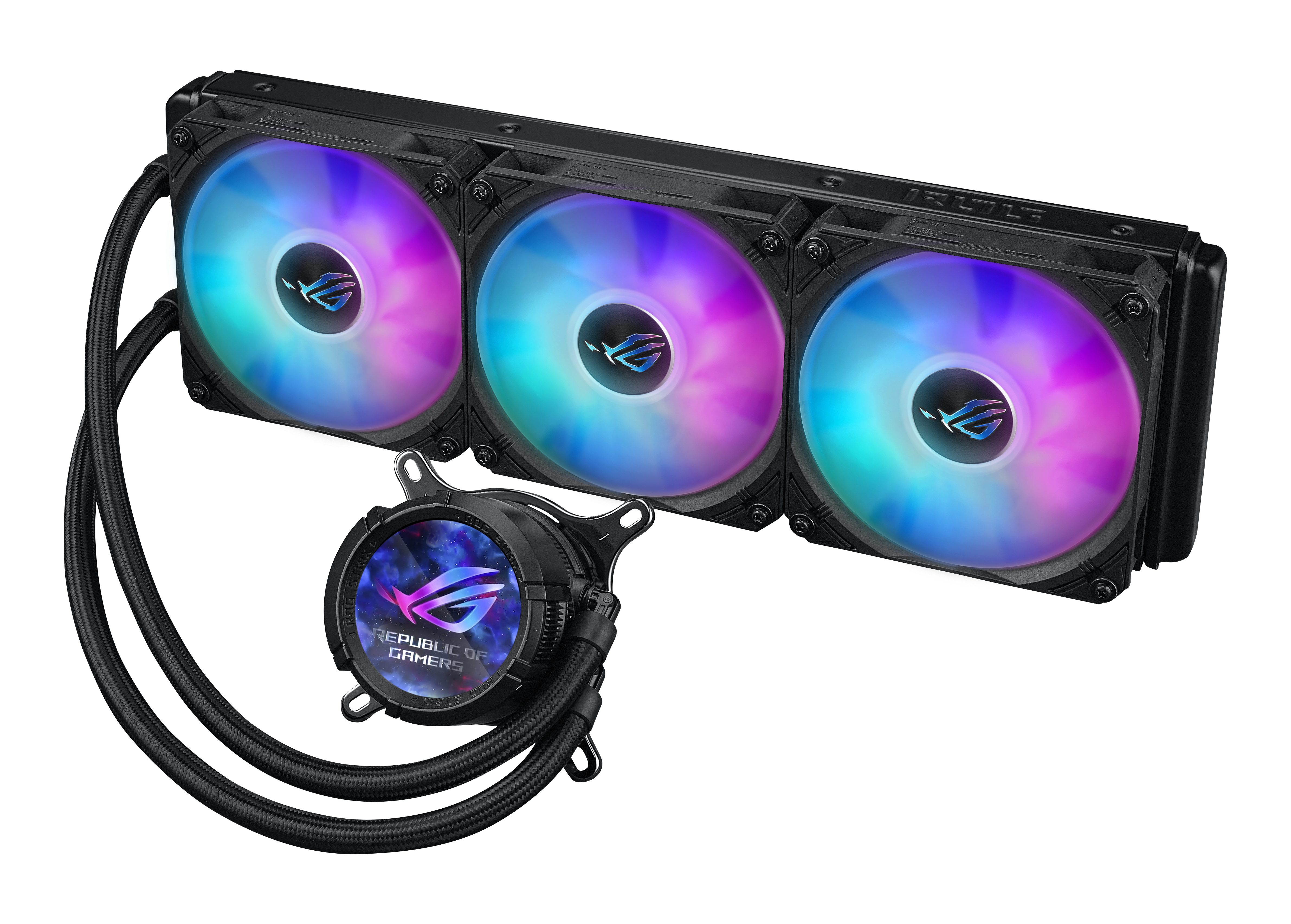 ASUS ROG STRIX LC III 360 ARGB LCD - Prozessor-Flüssigkeitskühlsystem - (für: AM4, LGA1200, LGA1700, AM5, LGA115x), Ansicht 2