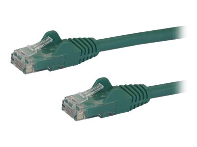 StarTech.com Startech 10m CAT6 Ethernet Cable, 10 Gigabit Snagless RJ45 650MHz 100W PoE Patch Cord, CAT 6 10GbE UTP Network Cable w/Strain Relief, Green, Wiring is UL Certified/TIA - Category 6 - 24AWG (N6PATC10MGN)
