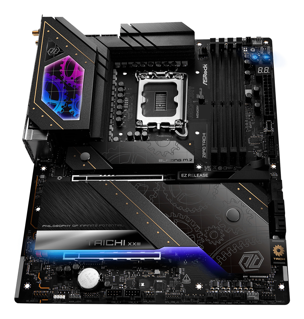 ASRock Z890 TAICHI - Motherboard - ATX - LGA1851-Sockel - Z890 Chipsatz - USB4, USB-C 3.2 Gen 2x2, USB 3.2 Gen 2, Ansicht 4