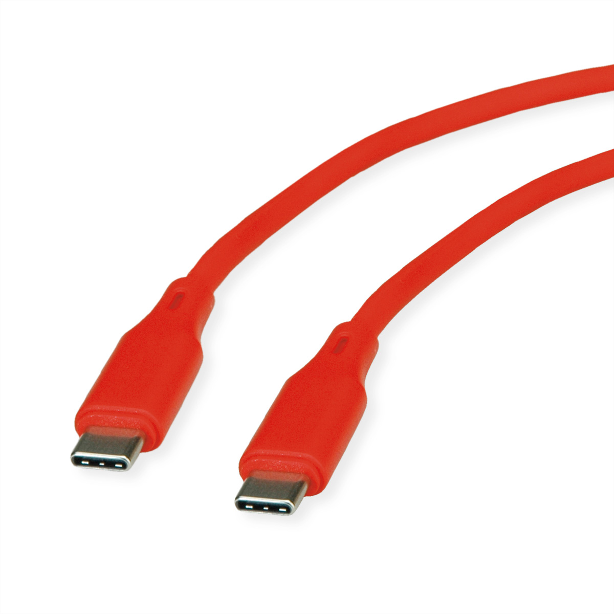 ROLINE Usb 2.0 Kabel C-C ST/ST Silikon 60W - Kabel - Digital/Daten