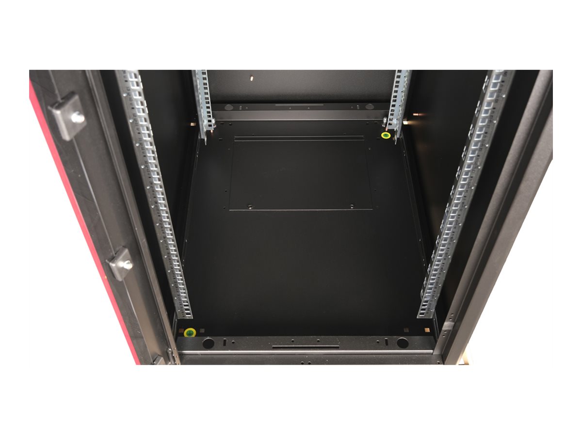 ROLINE 19 Zoll Netzwerkschrank Basic 22 600x800 BxT Glastür schwarz, Ansicht 3