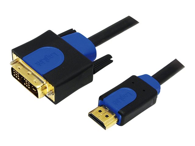 LogiLink Adapterkabel - HDMI männlich zu DVI-D männlich