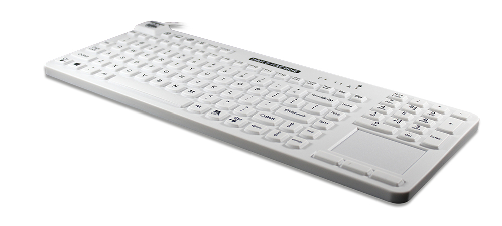 Man-Machine Really Cool Touch wh. Hygienetastatur white USB - TL: Deutsch, QWERTZ, Ansicht 3