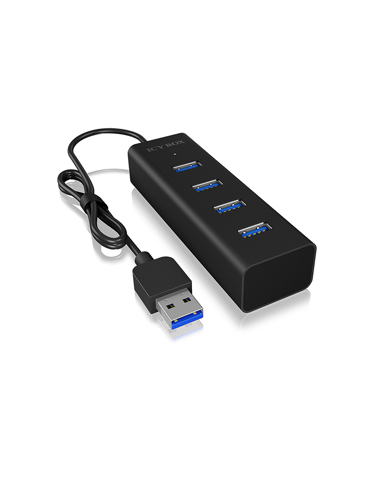 ICY BOX ICY BOX IB-HUB1409-U3 - Hub - 4 x SuperSpeed USB 3.0, Ansicht 2