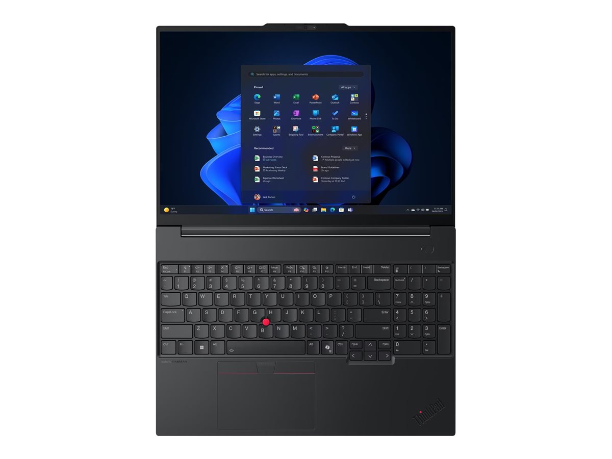 Lenovo ThinkPad E16 Gen 3 22AY - 180°-Scharnierdesign - Intel Core Ultra 7 258V - Win 11 Pro - Intel Arc Graphics 140V - 32 GB RAM - 1 TB SSD TCG Opal Encryption 2, NVMe - 40.6 cm (16")