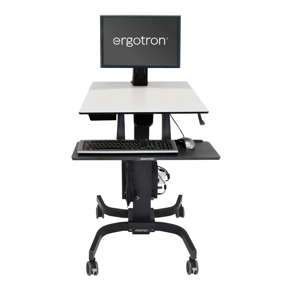 Ergotron WorkFit-C Single LD - Sitz-/Steh-Arbeitsplatz, Ansicht 2