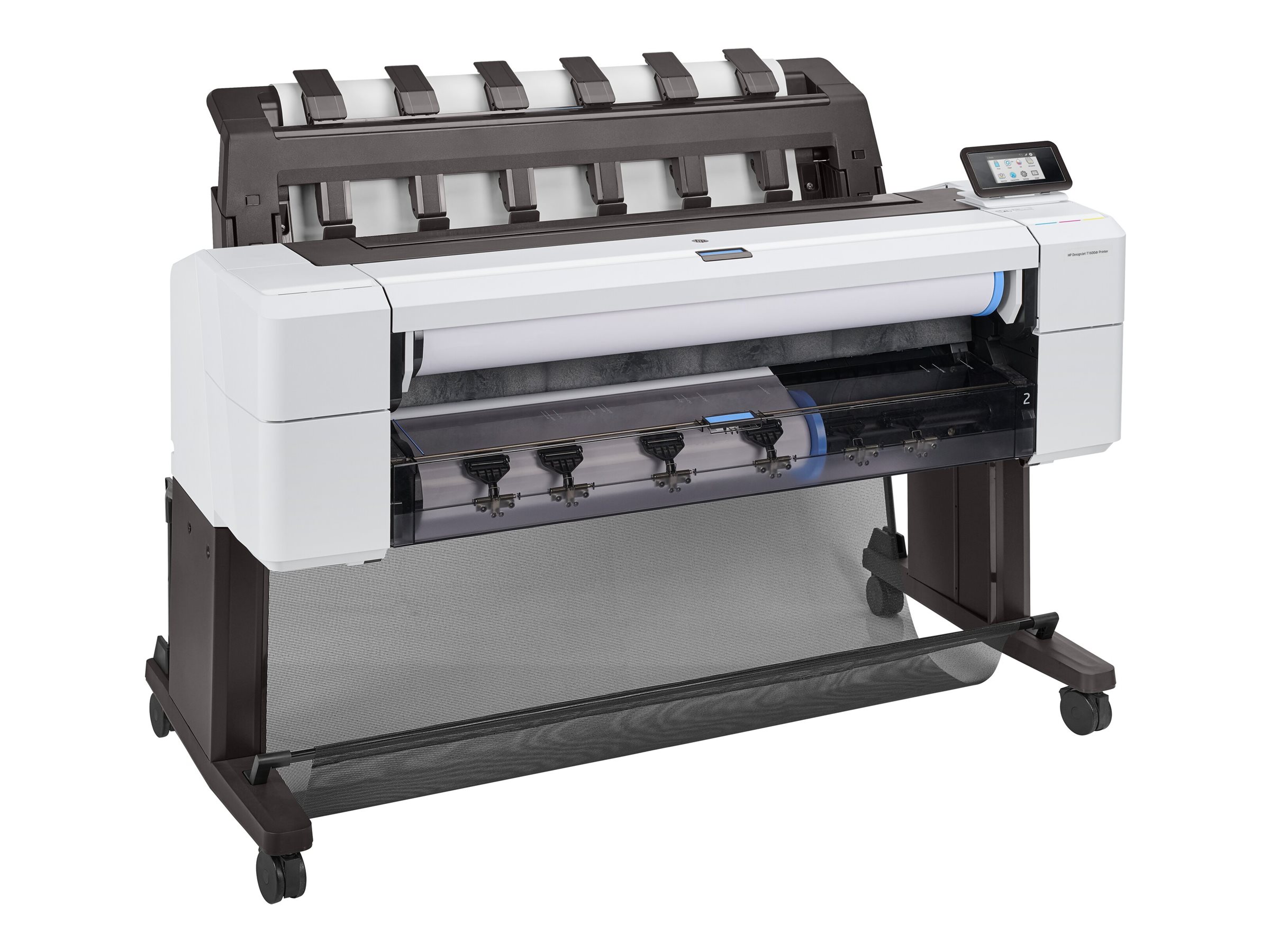HP DesignJet T1600dr 36" Großformatdrucker Tintenstrahl 2400 x 1200 dpi 2 Rollen Gigabit LAN Schwarz, Weiß