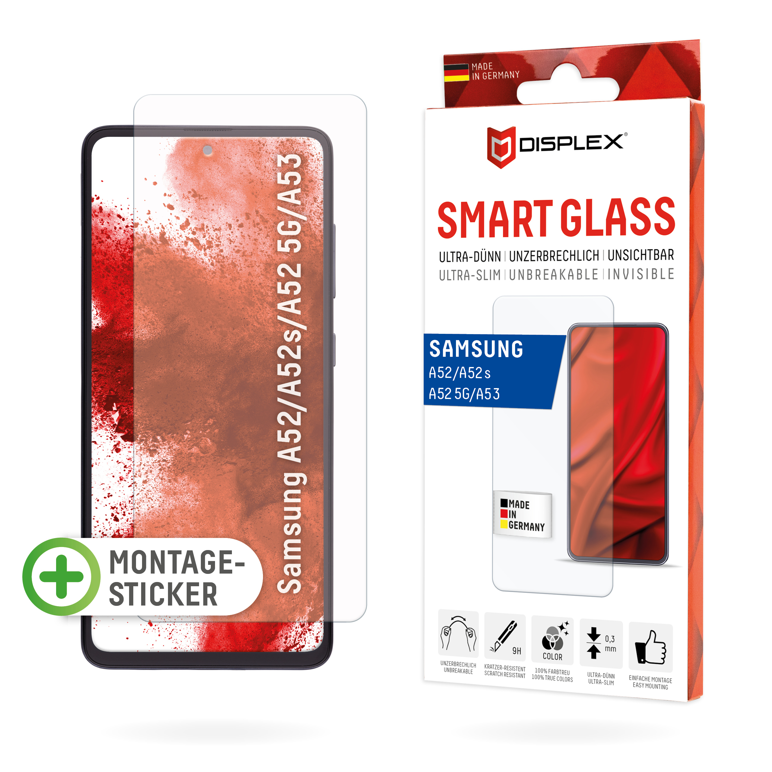 E.V.I. DISPLEX Smart Glass - Bildschirmschutz für Handy, Ansicht 4