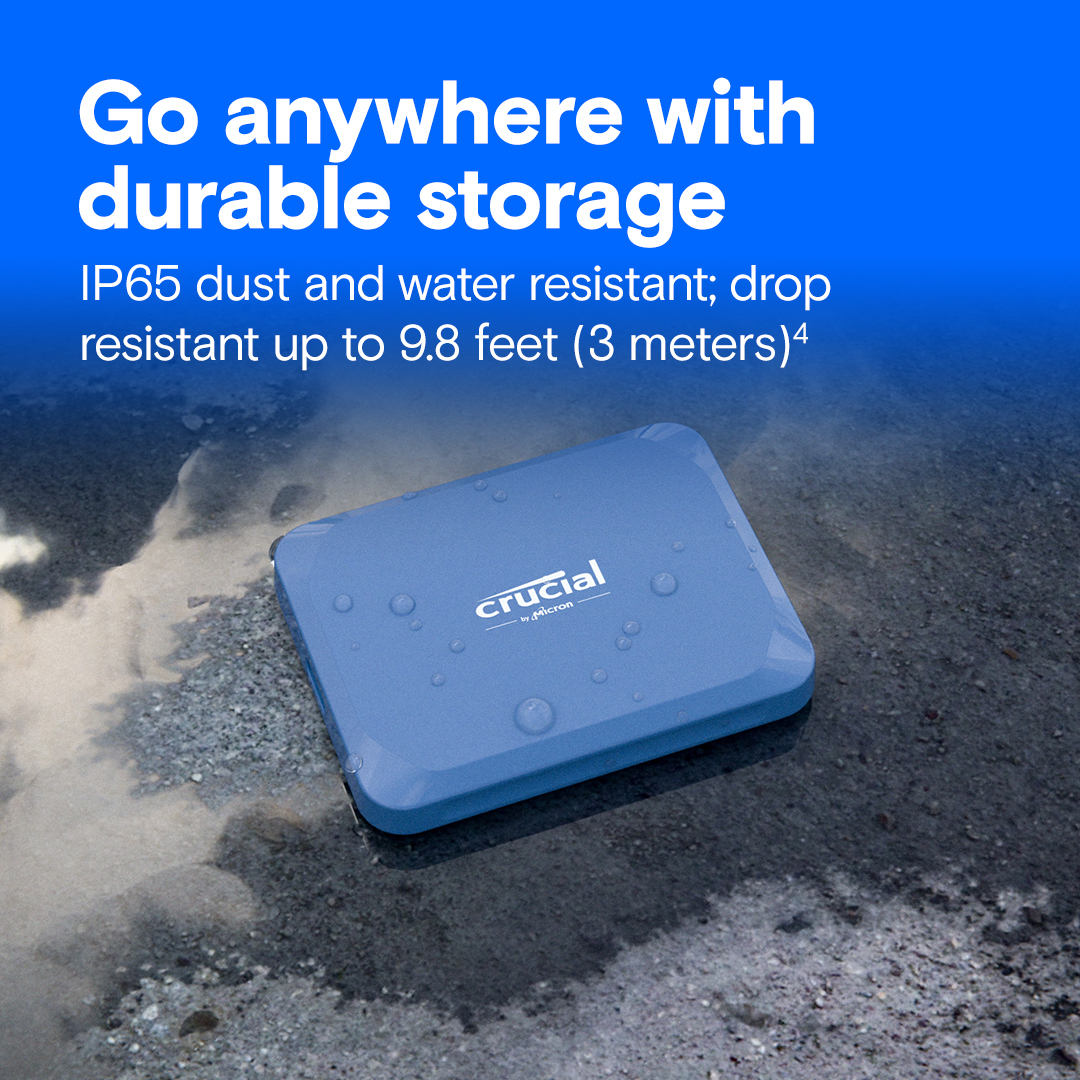 Crucial X10 - SSD - verschlüsselt - 4 TB - extern (tragbar), Ansicht 4