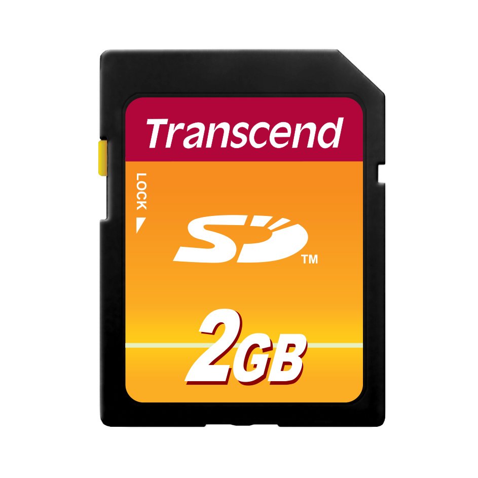 Transcend Flash-Speicherkarte - 2 GB - SD, Ansicht 2