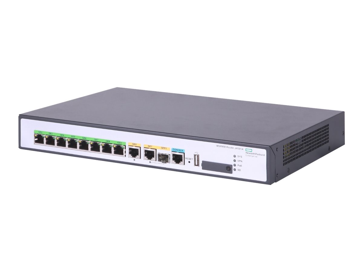 HPE FlexNetwork MSR958 - Router 8-Port-Switch