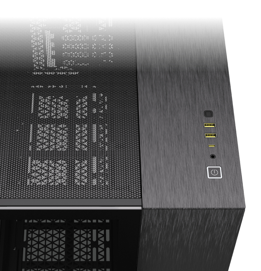 Corsair 2500X - Mid tower - micro ATX - Seitenteil mit Fenster (gehärtetes Glas), Ansicht 2