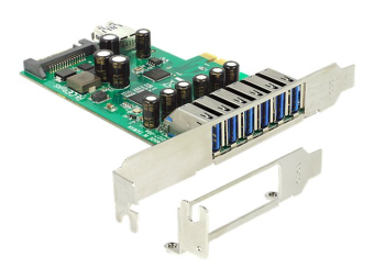 Delock PCI Express Card > 6 x extern + 1 x intern USB 3.0