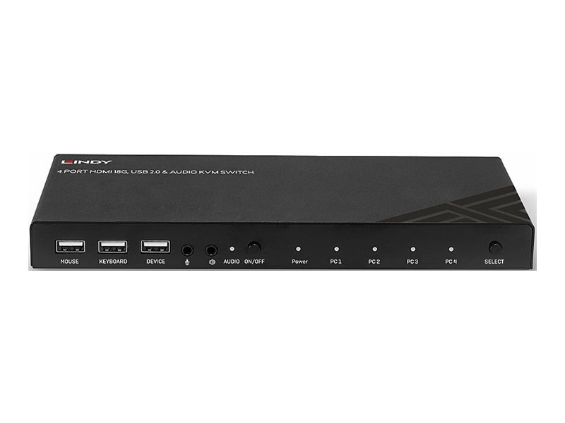 Lindy KVM-Audio-USB-Switch - 4 x KVMAudioUSB