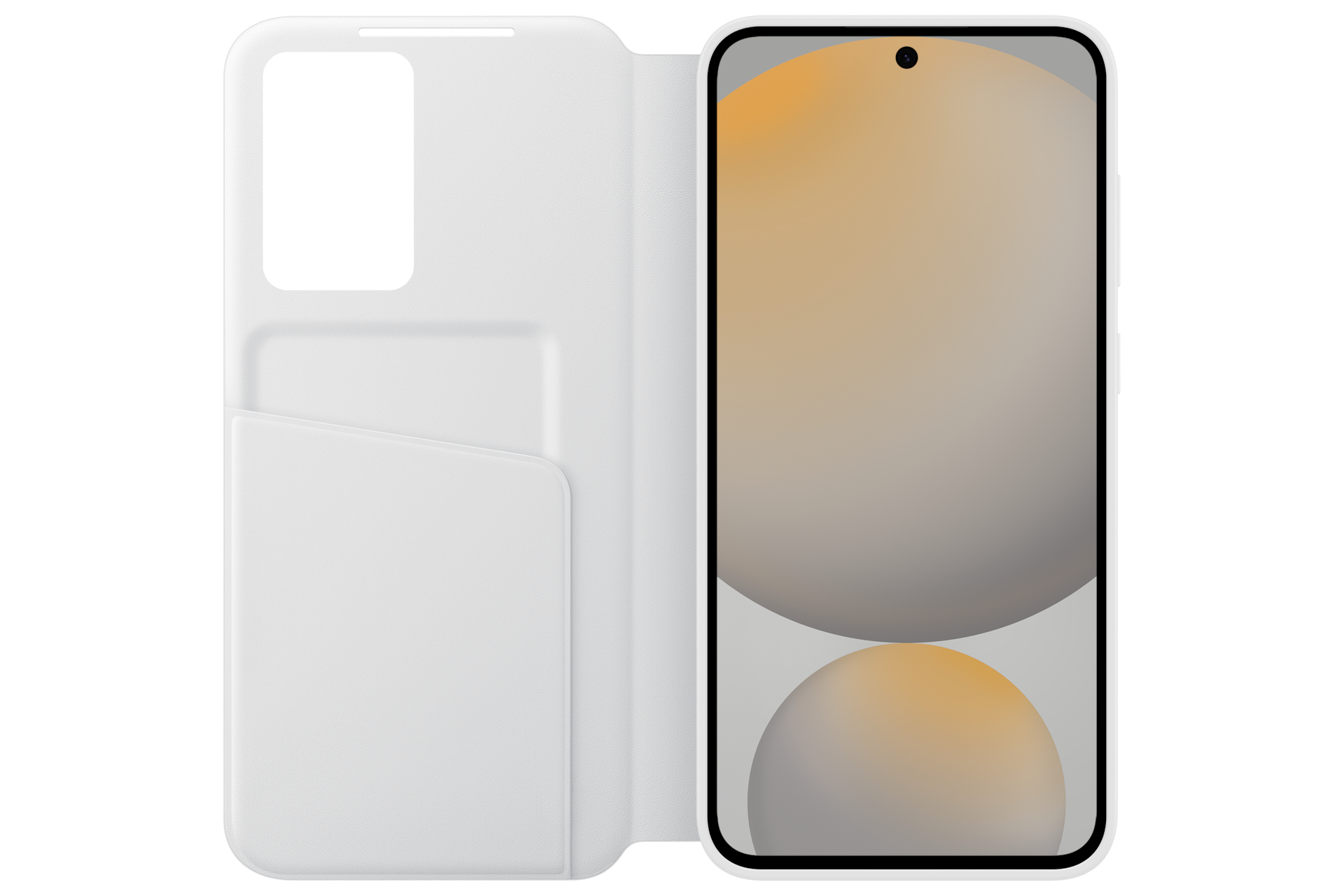 Samsung S24 FE SMART VIEW WALLET CASE - Weiß, Ansicht 3