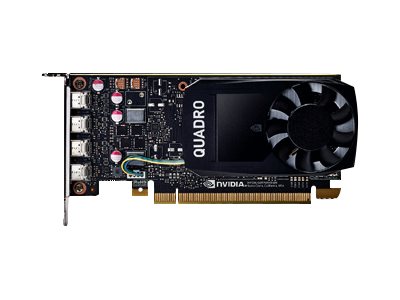 NVIDIA Quadro P1000 - Grafikkarten - Quadro P1000 - 4 GB - PCIe x16 - 4 x Mini DisplayPort