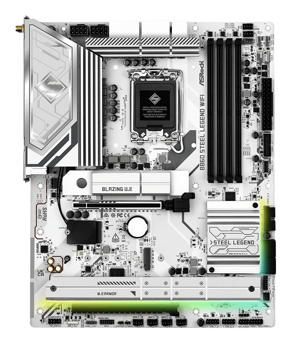 ASRock 90-MXBR30-A0UAYZ Mainboard - DDR5, Ansicht 2