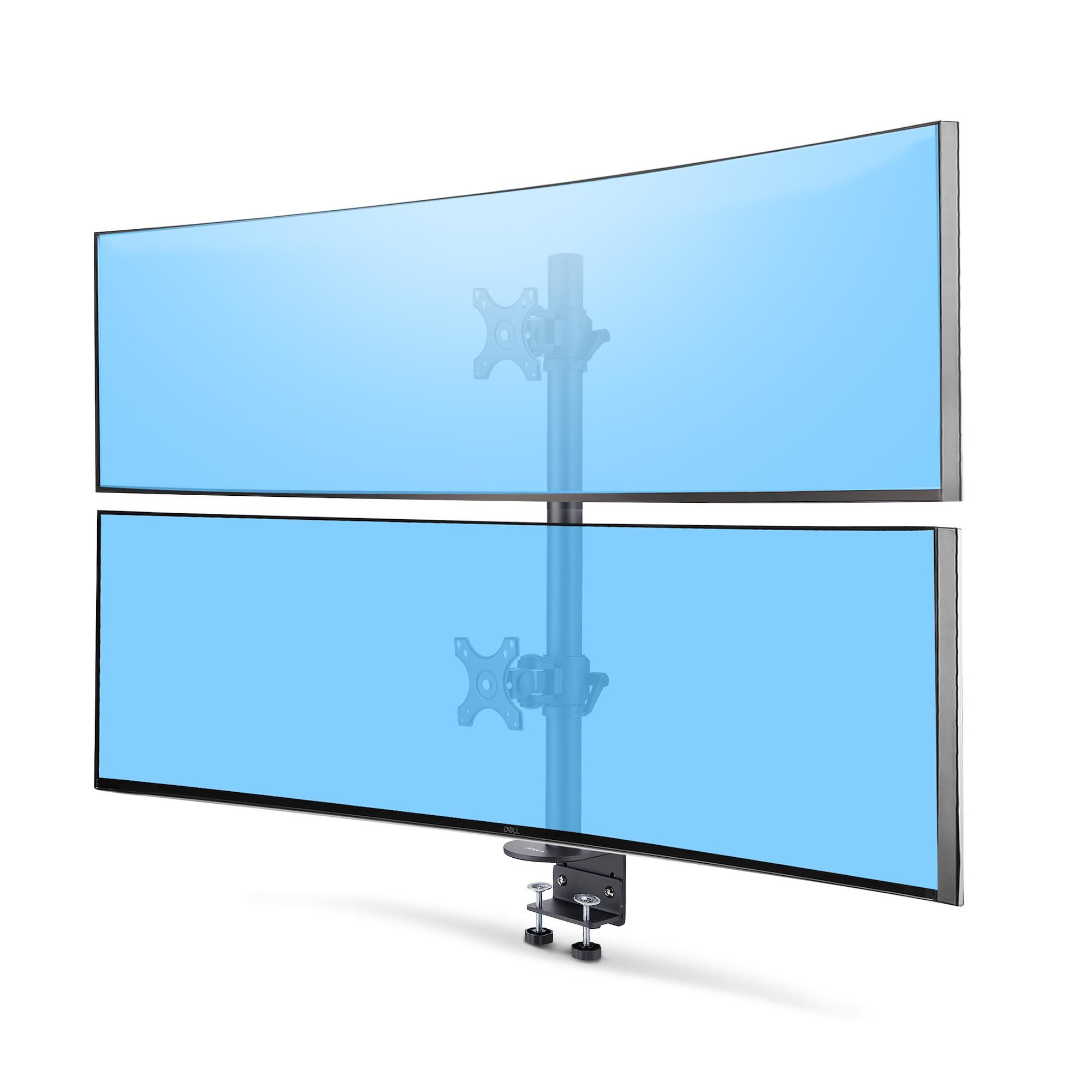 StarTech.com Desk Mount For 2x Vertically Stacked Monitors, Dual 49, TAA - Befestigungskit, Ansicht 2