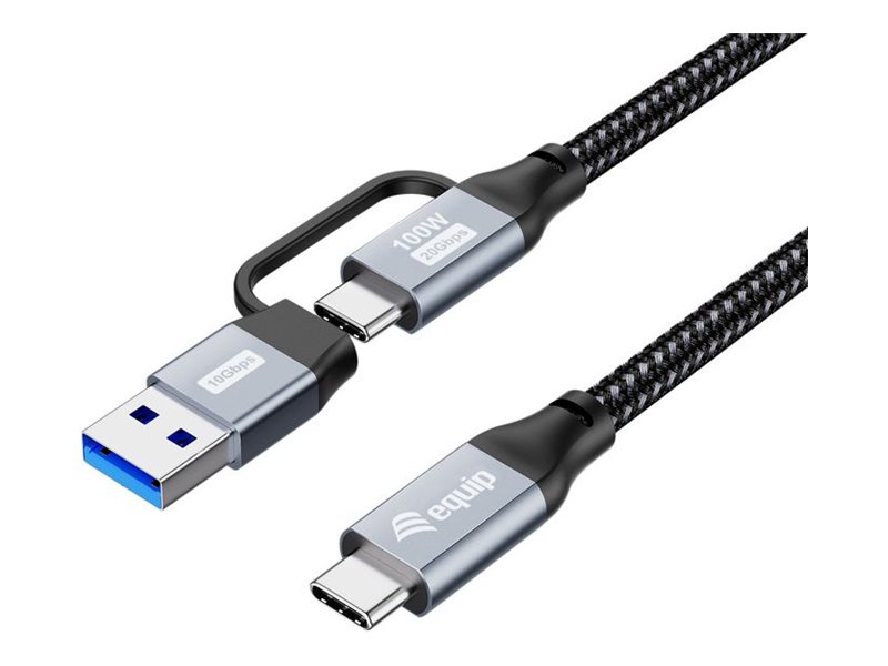 Equip USB-Kabel - USB-C (M) zu USB-C (M) - USB 3.2 Gen 2x2 - 20 V - 5 A - 1 m - USB-Stromversorgung (100 W)