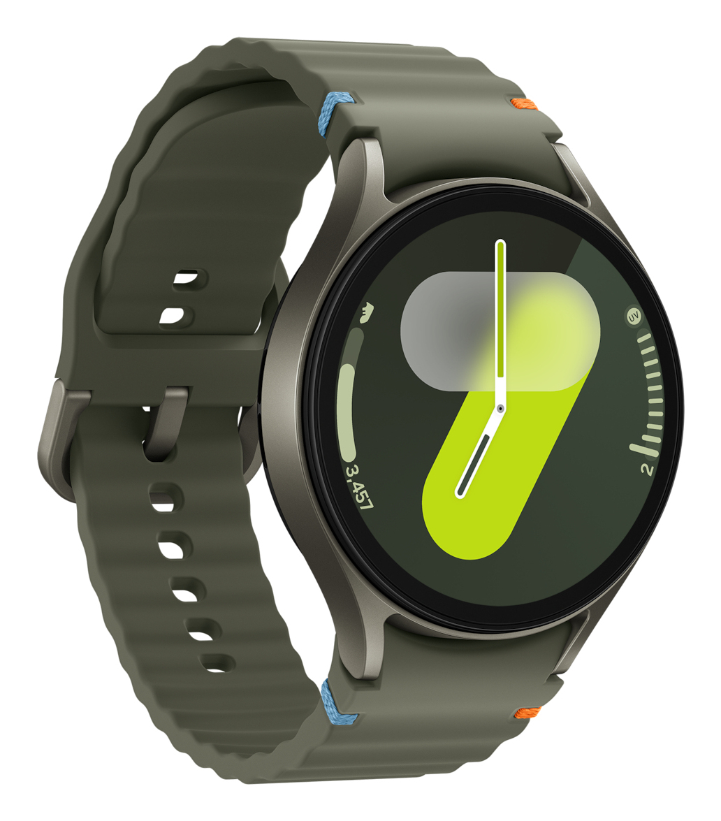 Samsung Galaxy Watch7 - 44 mm - intelligente Uhr mit Sportband - Gummi - Bandgröße: M/L - Anzeige 3.7 cm (1.47), Ansicht 3