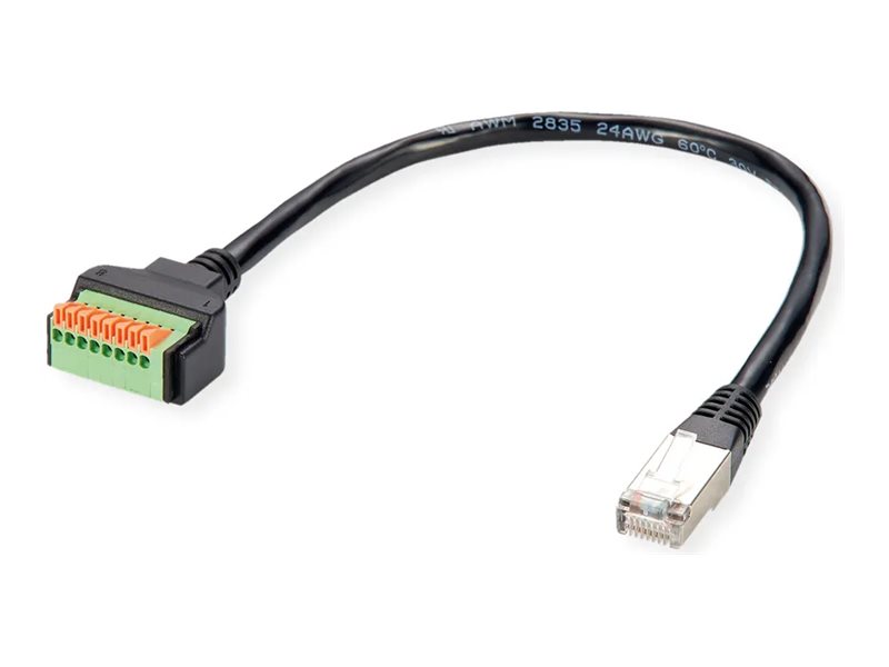 ROLINE Netzwerkadapter - RJ-45 (M) zu 8-polige