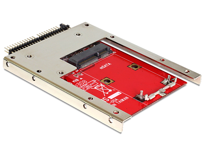 Delock Konverter IDE 44 Pin > mSATA mit 2.5? Rahmen - Speicher-Controller - mSATA (6.4 cm), Ansicht 2