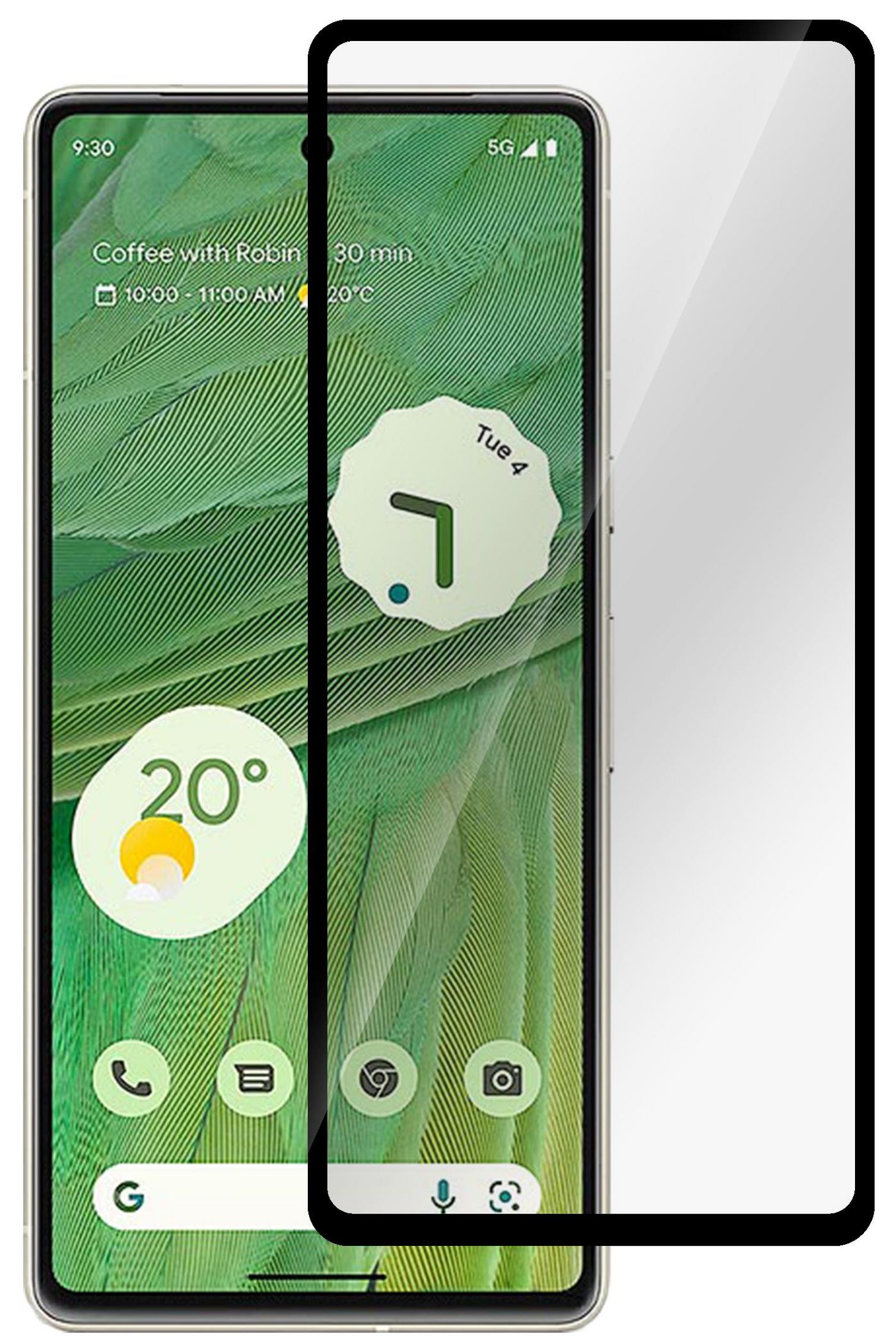 eSTUFF Google Pixel 9/9 Pro Screen Protector. Full Cover, Ansicht 2