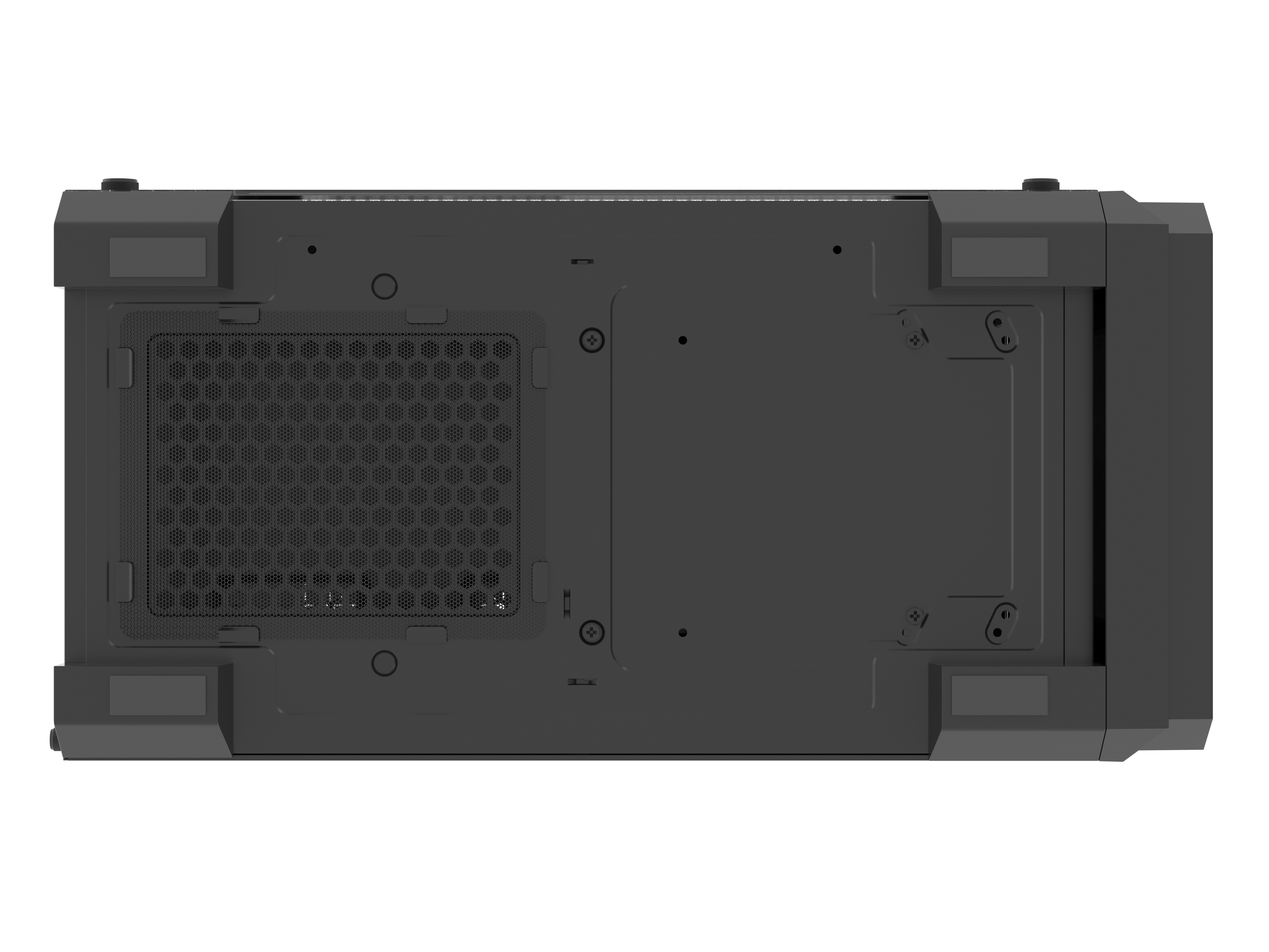 natec Gehäuse Irid 505f mit Sichtfenster schwarz - Midi/Minitower - ATX, Ansicht 4