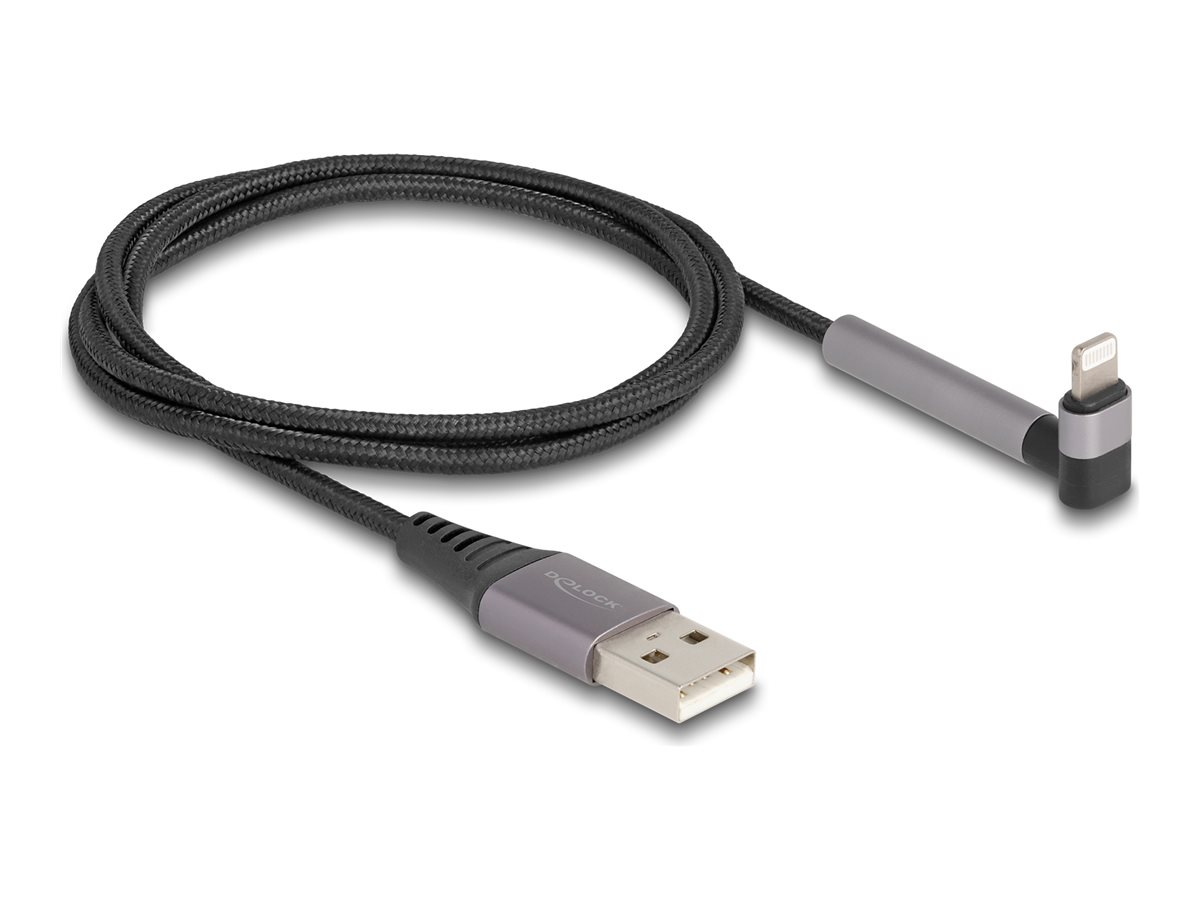 Delock Lightning-Kabel - USB männlich gerade zu Lightning männlich schräg Ständer