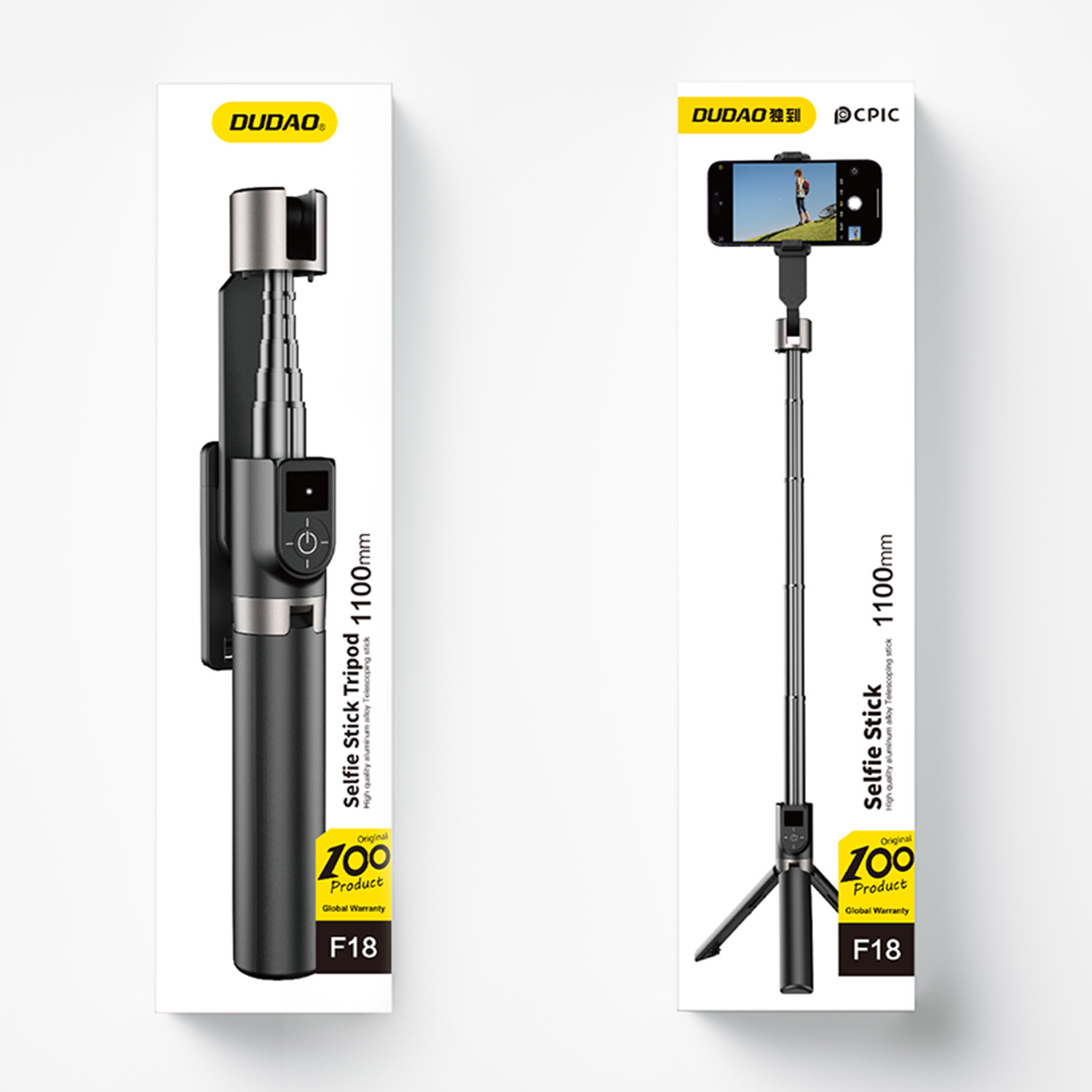 Dudao F18 Selfie Stick Black, Ansicht 2