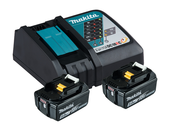Makita DC18RC - Batterieladegerät + Batterie 2 x - 90 Wh, Ansicht 2