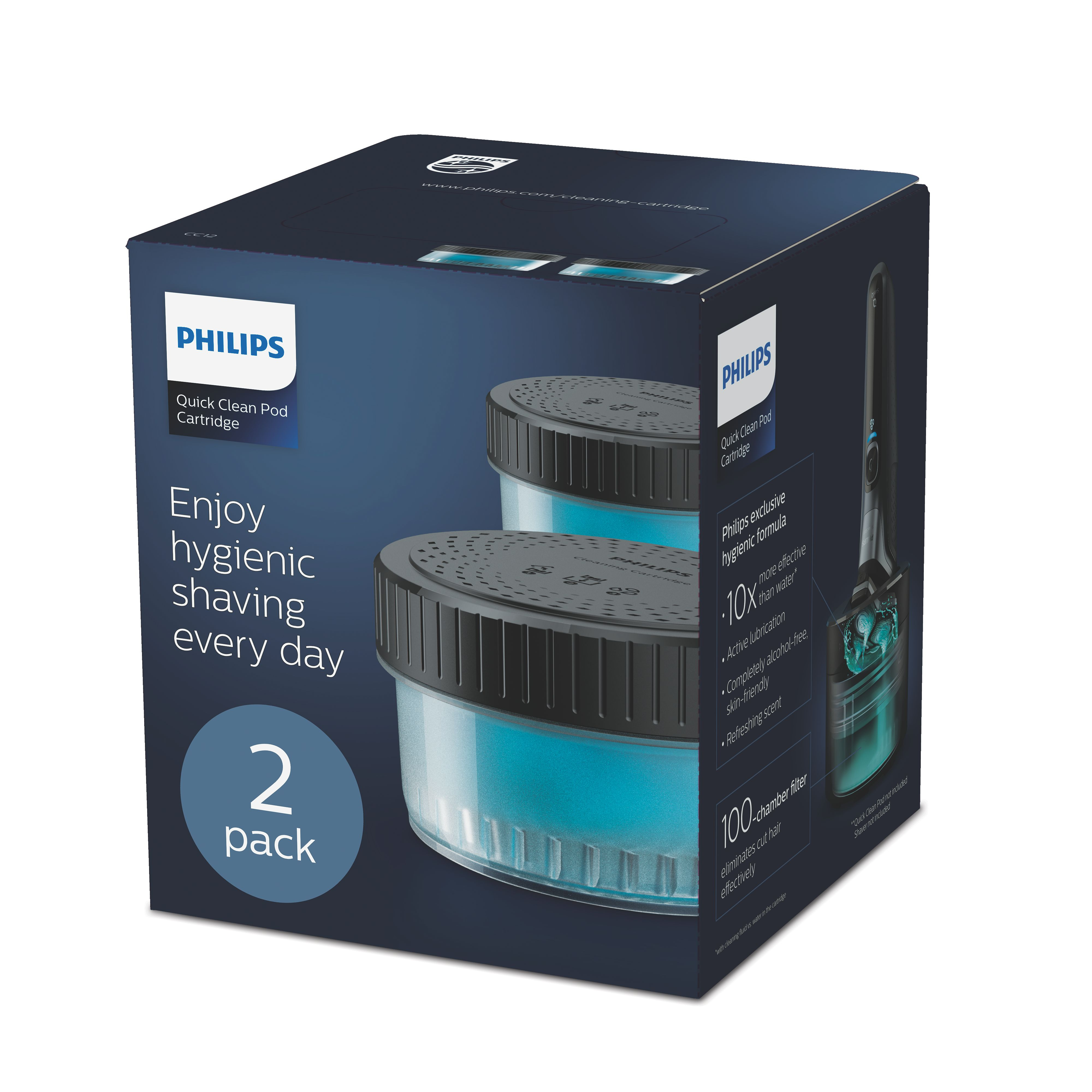 Philips CC12 - Reinigungskartusche - für Rasierapparat (Packung mit 2), Ansicht 2