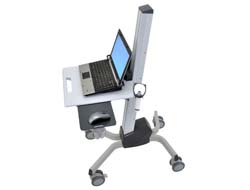 Ergotron Neo-Flex - Wagen - für Notebook  Maus  Barcode-Scanner - hochwertiger Kunststoff Aluminium Stahl - Zweistufiges Grau - Bildschirmgröße: 30.5-43.9 cm (12-17.3)