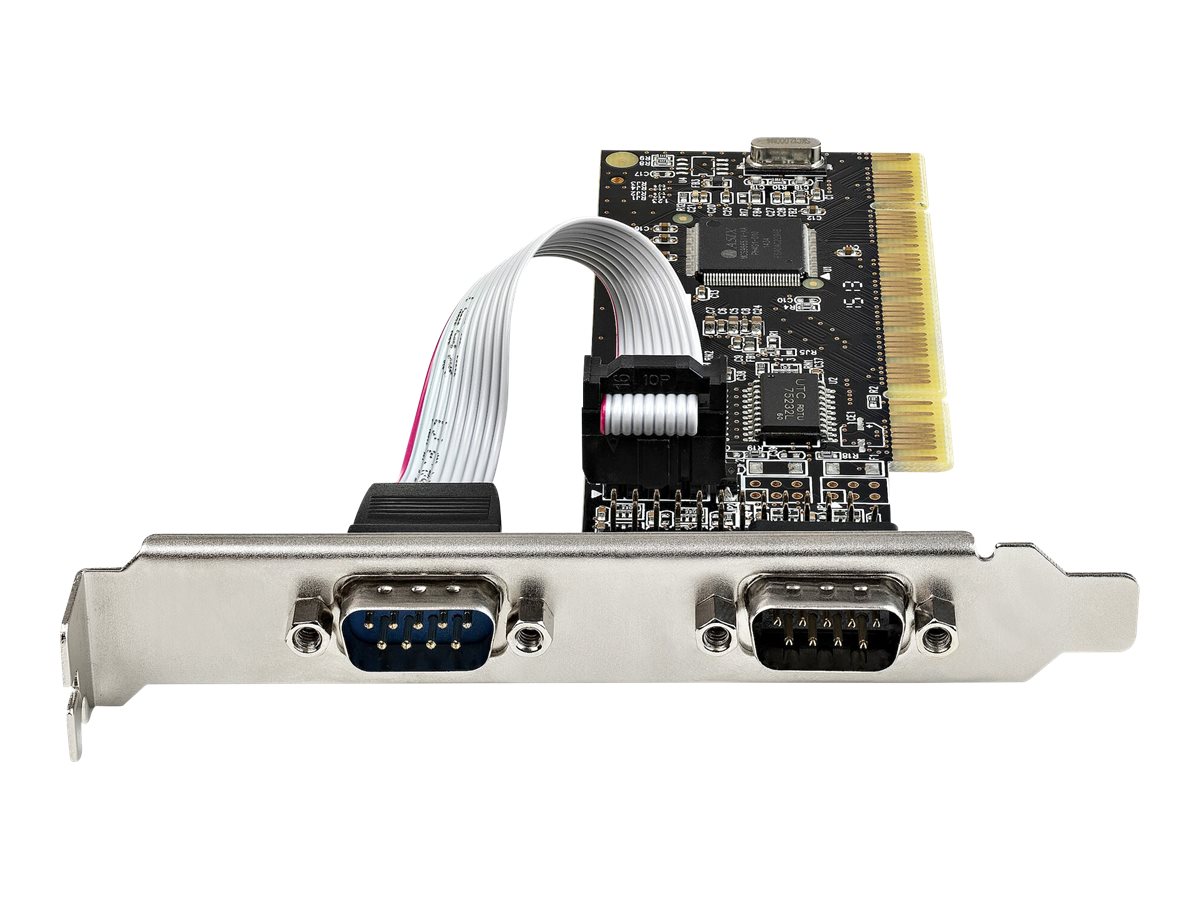 StarTech.com RS232 PCI Karte - PCI auf 2 Serielle Port-Karte - PCI 2-Port DB9 Serielle Controller-Karte RS232 - Schnittstellenkarte - PCI Expansion - Erweiterungskarte für Desktops (PCI2S1P2)